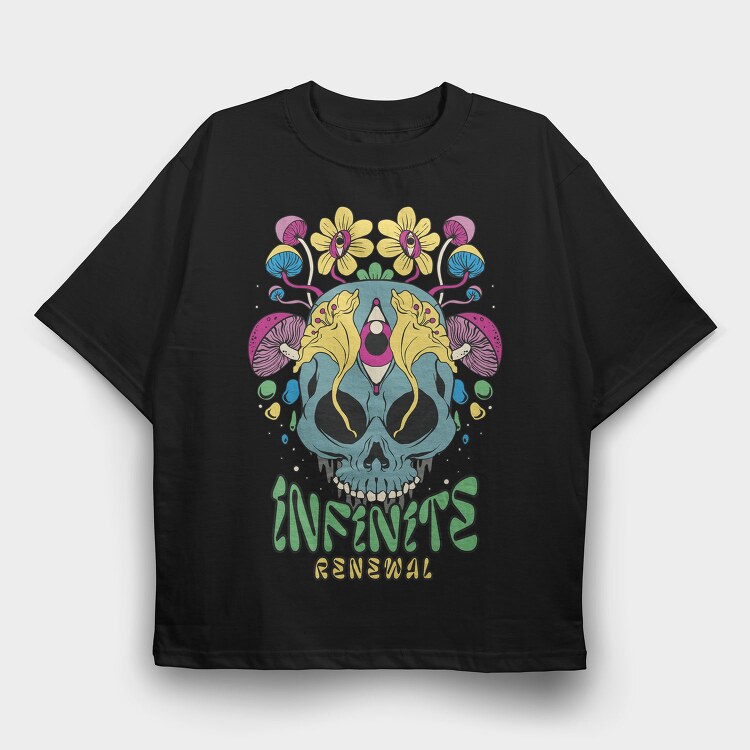 Infinite Renewal Psychedelic, Tricou Oversize Barbati (Unisex)