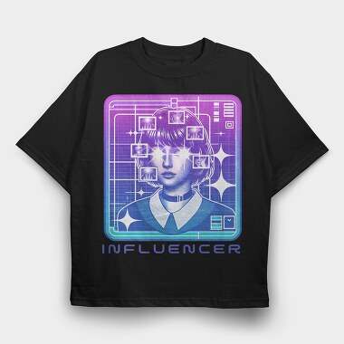 Influencer Digital, Tricou Oversize Barbati (Unisex)