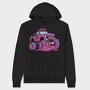 Pink Monster Truck, Hanorac Oversize Barbati (Unisex)