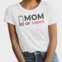 Mom Of Three Boys Quote, Tricou Femei