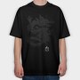 Ink Dragon, Tricou Oversize Barbati (Unisex)