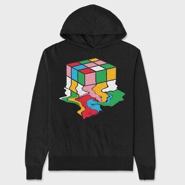 Hanorac Barbati (Unisex), Melting Rubiks Cube