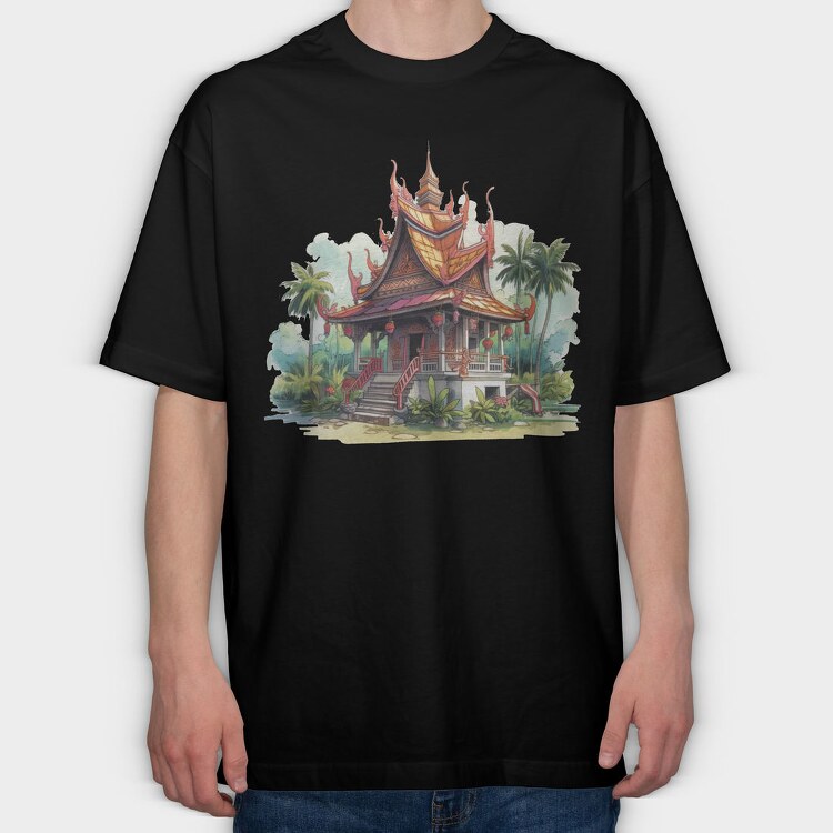 Thai Pavilion, Tricou Oversize Barbati (Unisex)