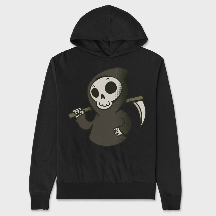 Cute Grim Reaper, Hanorac Oversize Barbati (Unisex)