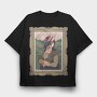 Mona Lisa Helmet, Tricou Oversize Barbati (Unisex)