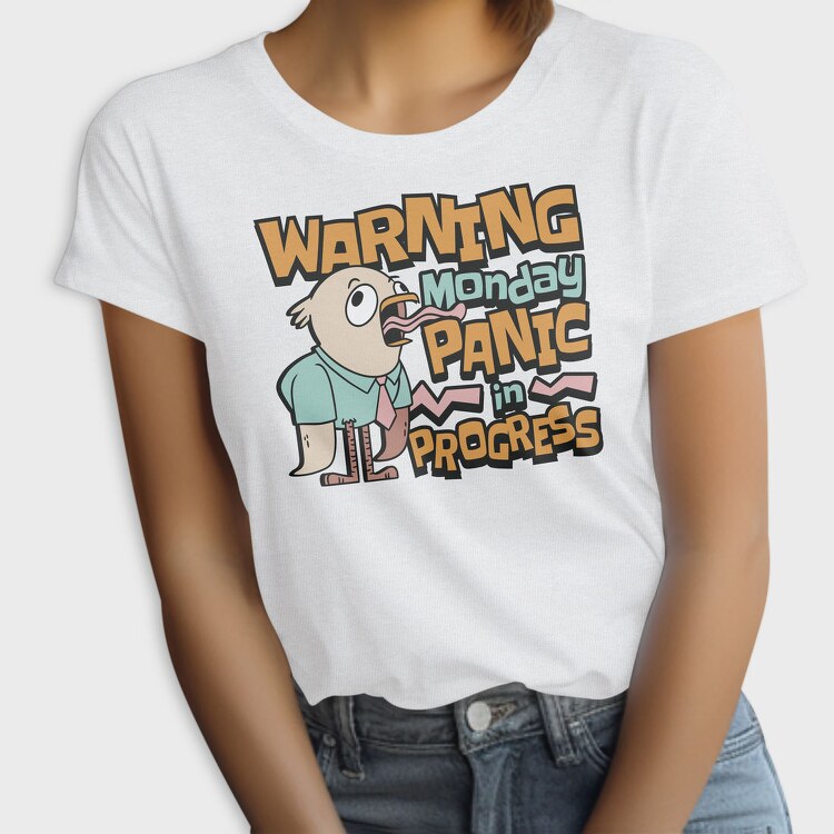 Monday Panic Humorous Chicken, Tricou Femei