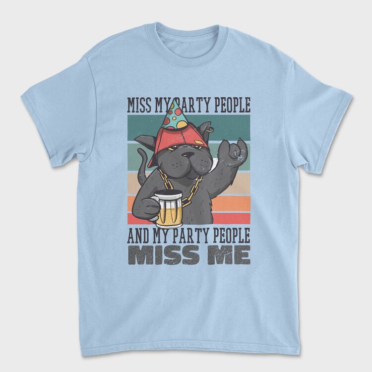 Party Cat, Tricou Barbati (Unisex)