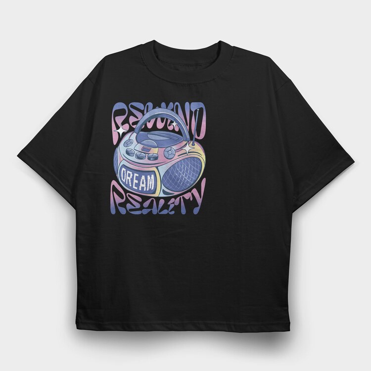 Y3K Rewind Dream Reality, Tricou Oversize Barbati (Unisex)