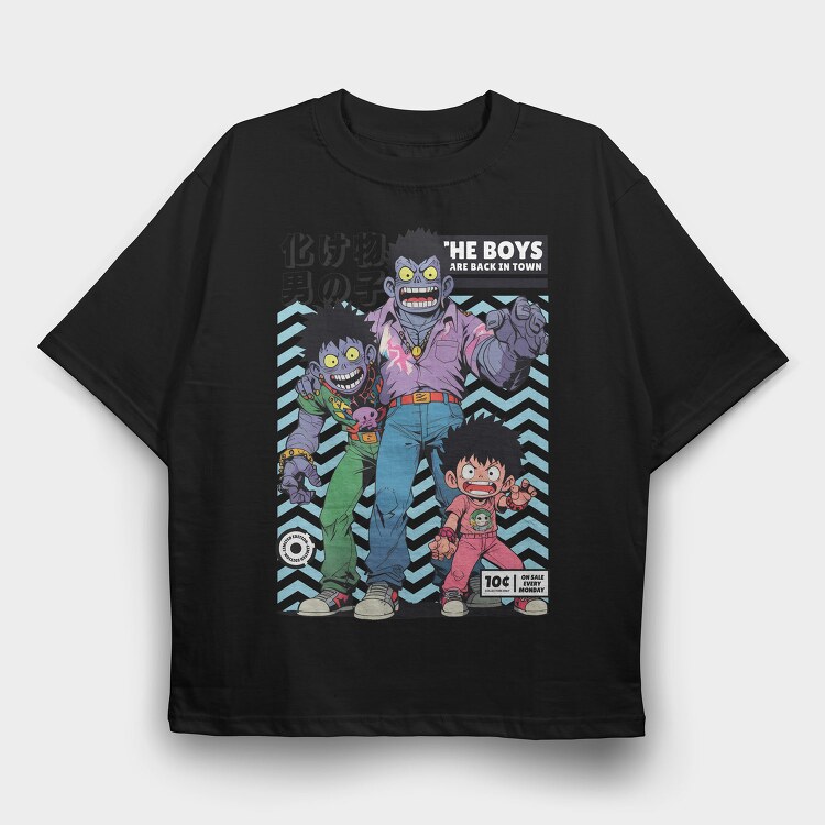 The Boys Anime Style Are Back, Tricou Oversize Barbati (Unisex)