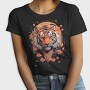 Floral Japanese Tiger Japanesse, Tricou Femei