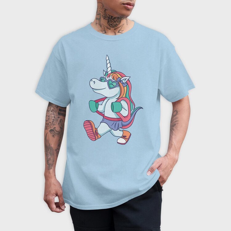 School Unicorn, Tricou Barbati (Unisex)
