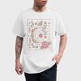 Floral Ornamental Moon Decoration, Tricou Barbati (Unisex)
