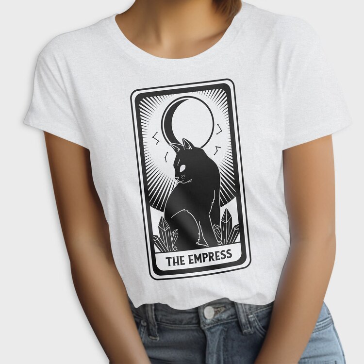 The Empress Tarot Card Cat, Tricou Femei