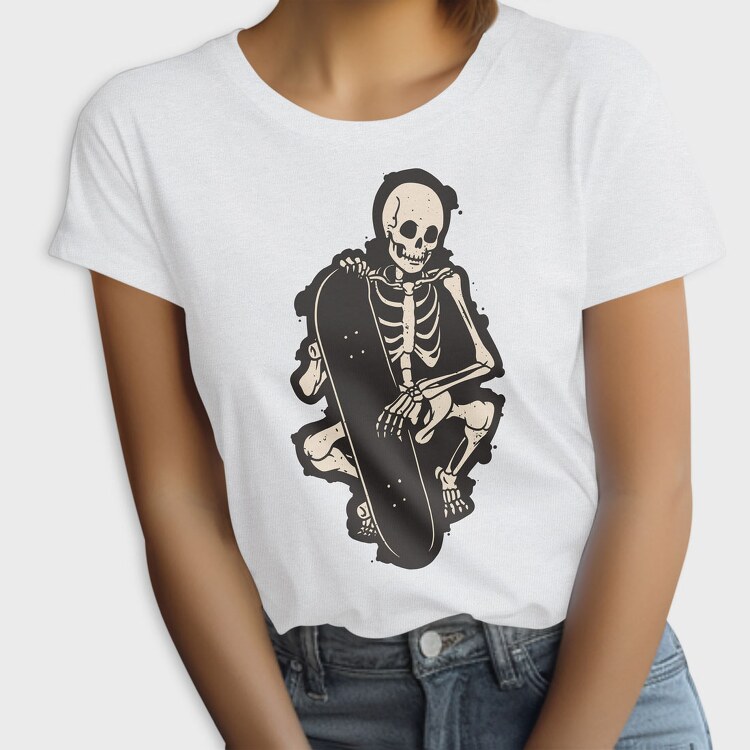 Skate Skeleton, Tricou Femei
