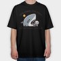 Its Fine Shark, Tricou Oversize Barbati (Unisex)