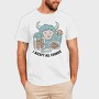 Yeti Monster Eating Cookies, Tricou Barbati (Unisex)