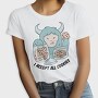 Yeti Monster Eating Cookies, Tricou Femei