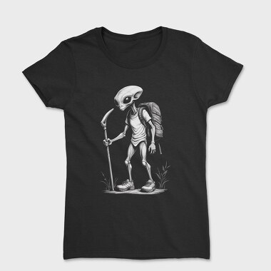 Alien Hiking Monochrome, Tricou Femei