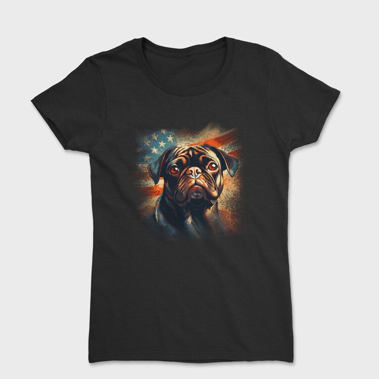 Tricou Femei, American Pug