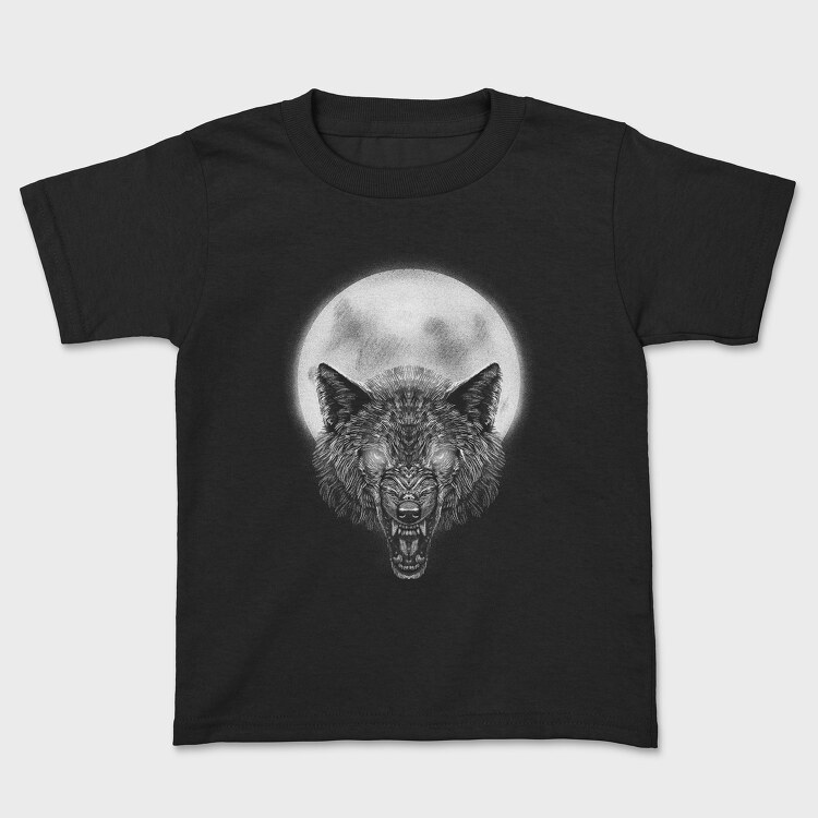 Tricou Copii, Angry Wolf Moon