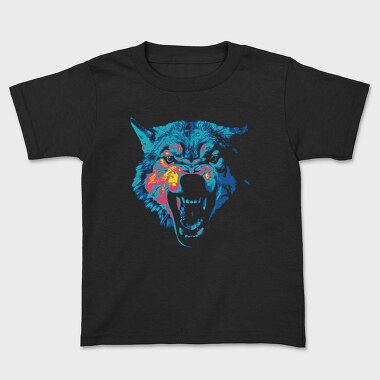 Angry Wolf Neon, Tricou Copii