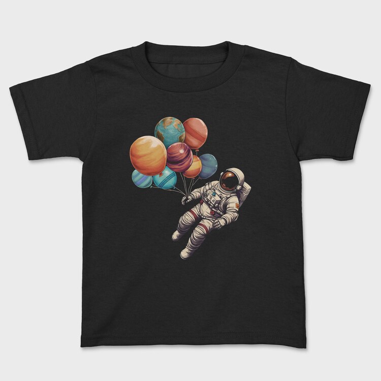 Tricou Copii, Astronaut Baloons Planets