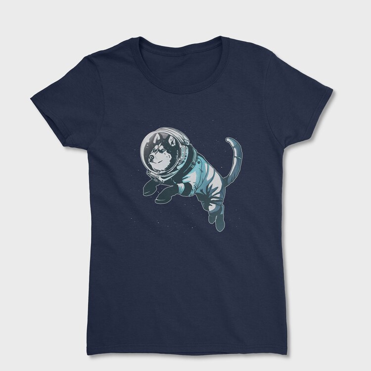 Tricou Femei, Astronaut Husky