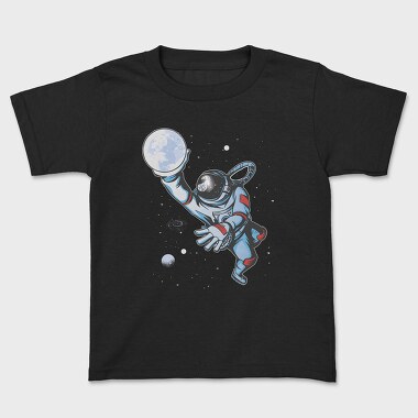 Tricou Copii, Astronaut Moon Basket