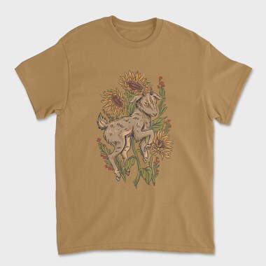 Tricou Barbati (Unisex), Baby Goat Sunflowers