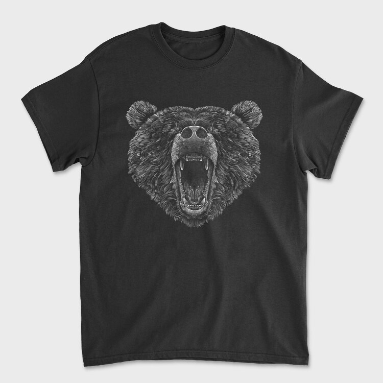 Bear Roaring, Tricou Barbati (Unisex)