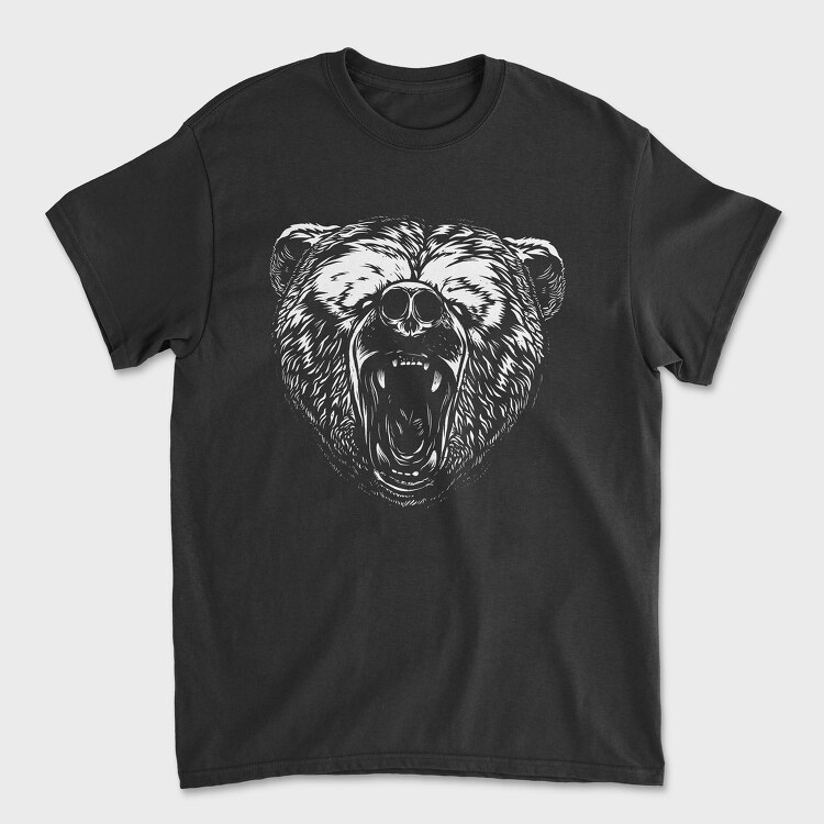 Tricou Barbati (Unisex), Bear White