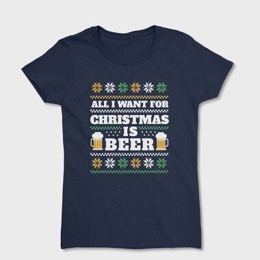 Beer Ugly Sweater 2, Tricou Femei