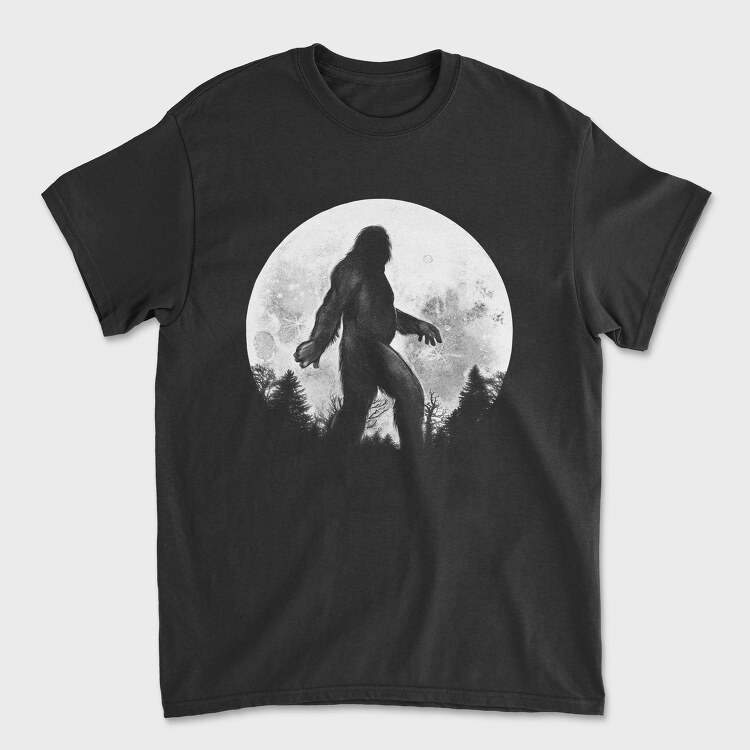 Big Foot Moon Monochrome, Tricou Barbati (Unisex)