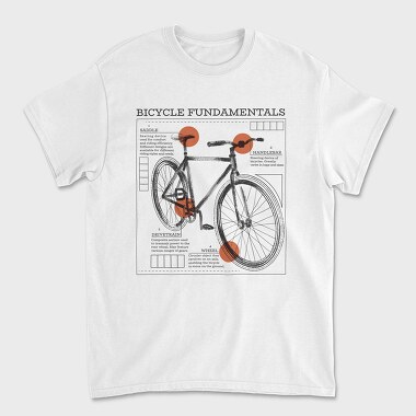 Bike Fundamentals, Tricou Barbati (Unisex)