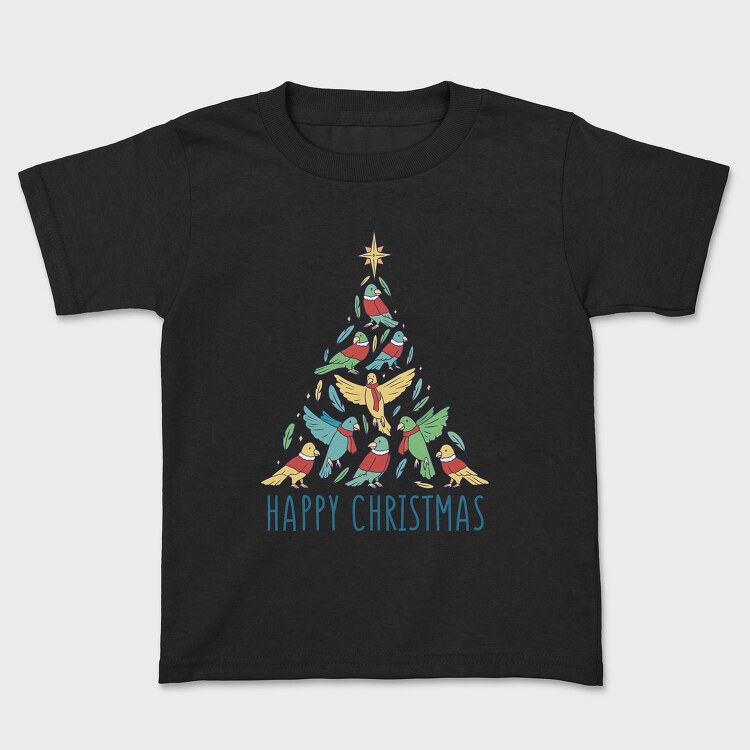 Tricou Copii, Birds Christmas Tree