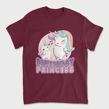 Birthday Princess Unicorns, Tricou Barbati (Unisex)