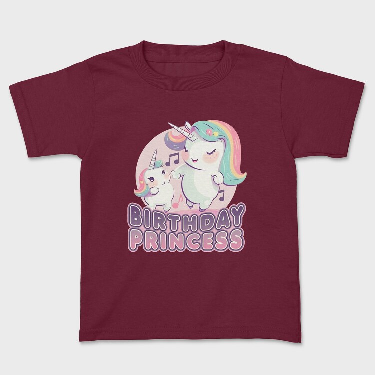 Birthday Princess Unicorns, Tricou Copii