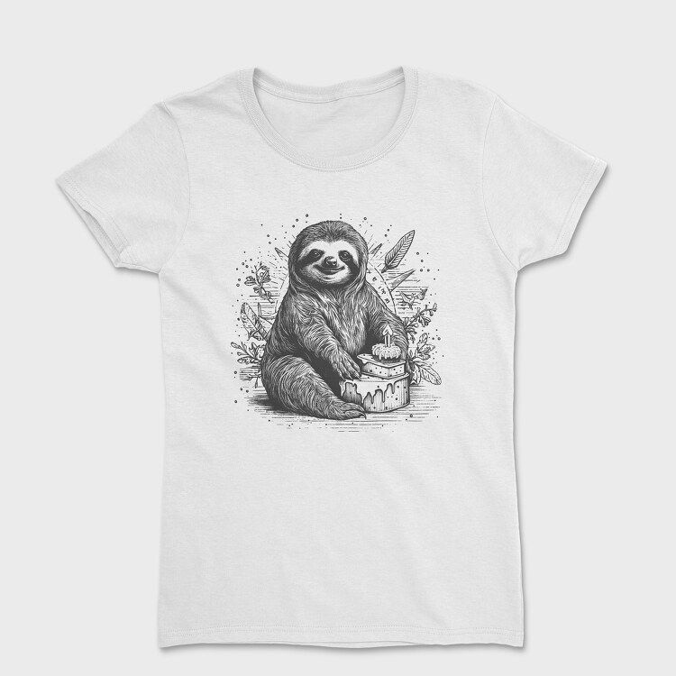 Tricou Femei, Birthday Sloth