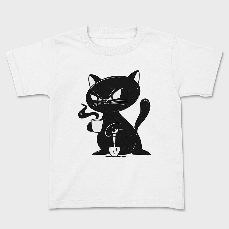 Tricou Copii, Black Cat Coffee