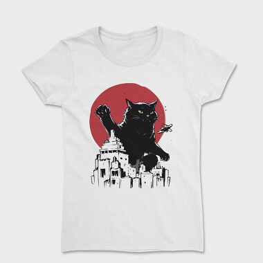 Tricou Femei, Black Catzilla