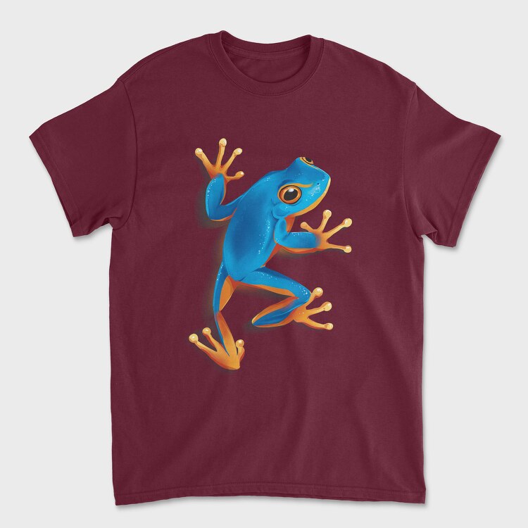 Tricou Barbati (Unisex), Blue Frog Realistic