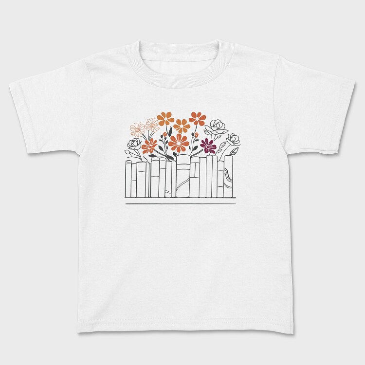 Books Flowers, Tricou Copii