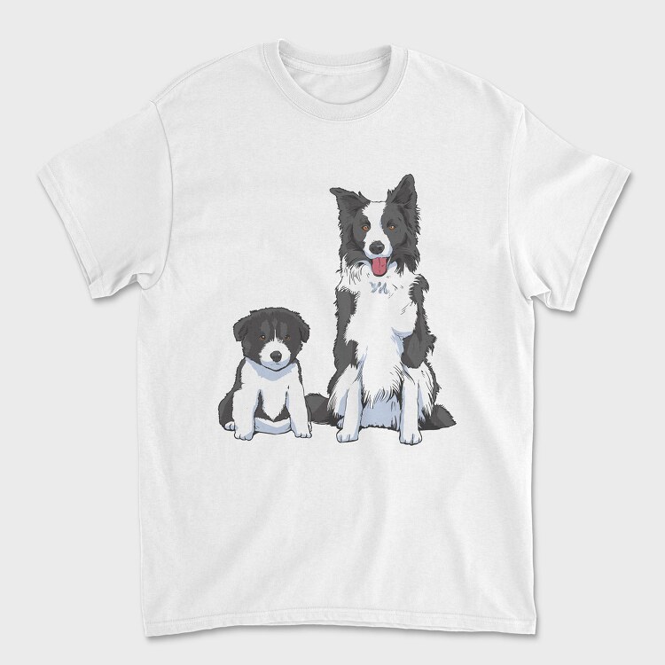 Tricou Barbati (Unisex), Border Collie Puppy Dog