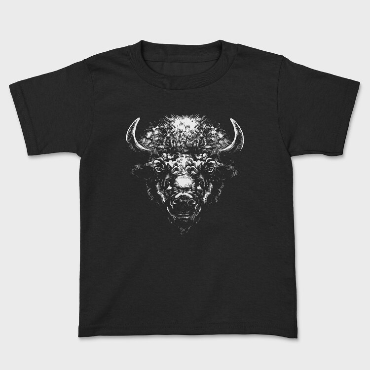 Tricou Copii, Buffalo Head