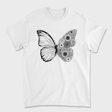 Butterfly Floral Wing, Tricou Barbati (Unisex)