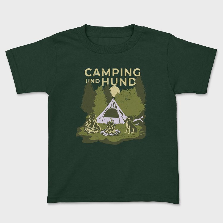 Camping and Hund, Tricou Copii