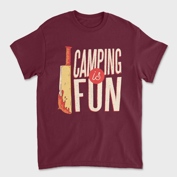 Camping Is Fun, Tricou Barbati (Unisex)