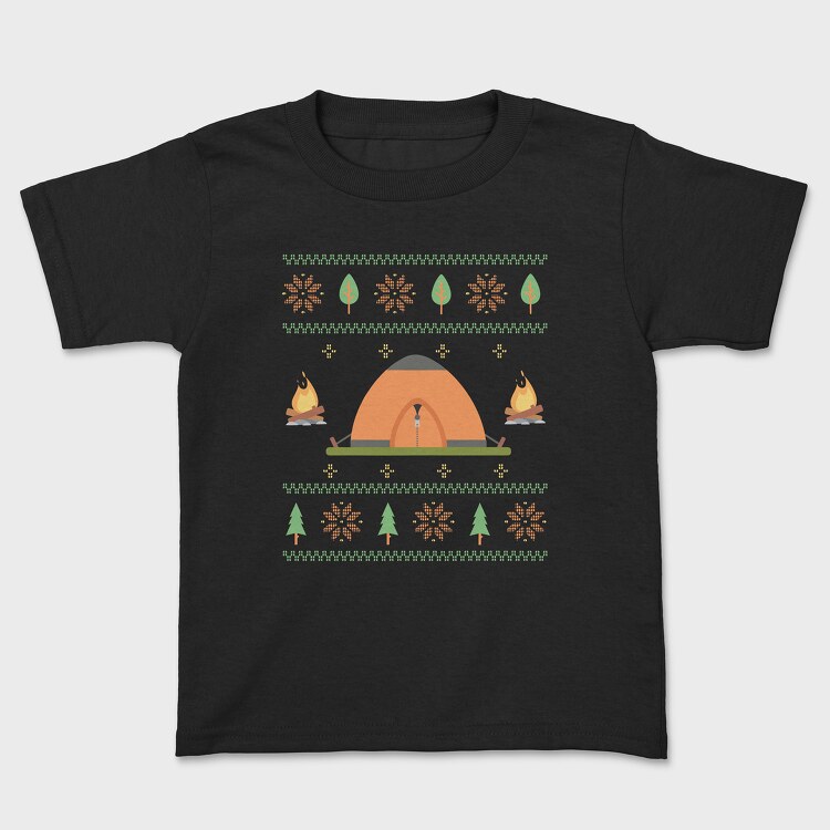 Tricou Copii, Camping Ugly Sweater