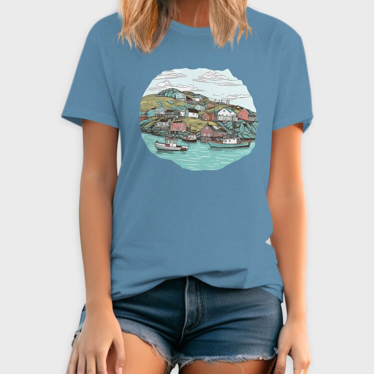 New Found Land Harbour, Tricou Barbati (Unisex)
