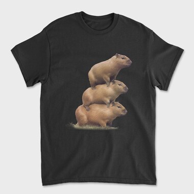 Tricou Barbati (Unisex), Capybara Tower